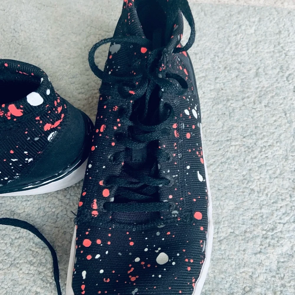 Under Armour Pink Splattered Black High Tops